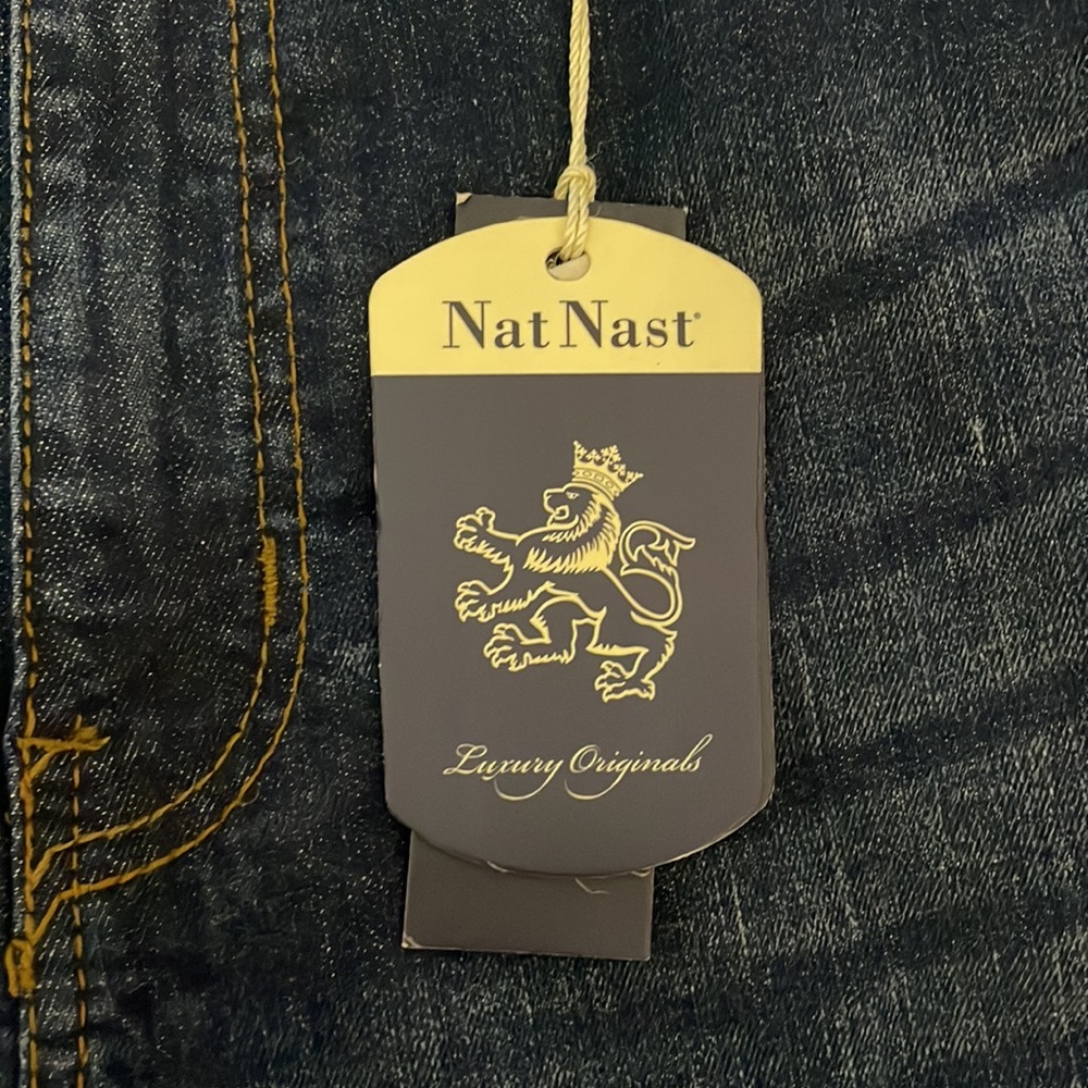 Nat Nast Jeans. Size: W38 L30. Color: Dark Rinse. - Picture 2 of 7